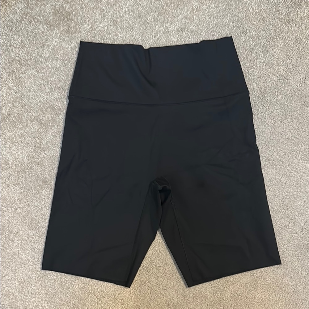 AE Aerie Black Women's High-Waisted Shorts, 9 inch, L
